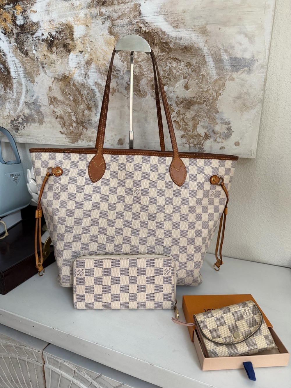 Louis Vuitton Neverfull MM Azur